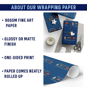 Same Shit Different Hat Wrapping Paper Roll TS02 Print Your Wear