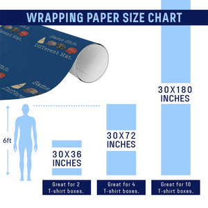 Same Shit Different Hat Wrapping Paper Roll TS02 Print Your Wear