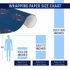 Santa Opalite Christmas Wrapping Paper Roll TS14 Print Your Wear