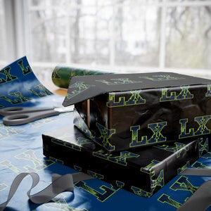 Seattle LX Game Day Washington Space Needle Skyline Wrapping Paper Roll TS11 Black Print Your Wear