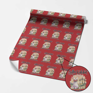 Silly Rabbit Easter Is For Jesus Wrapping Paper Roll Christian Easter TS14 Red Print Your Wear