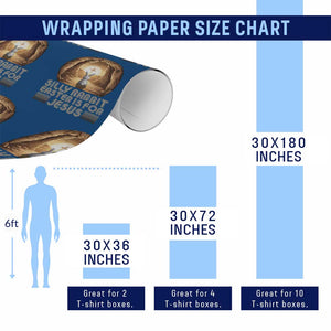 Silly Rabbit Easter Is For Jesus Wrapping Paper Roll Christian Jesus Easter TS14 Print Your Wear