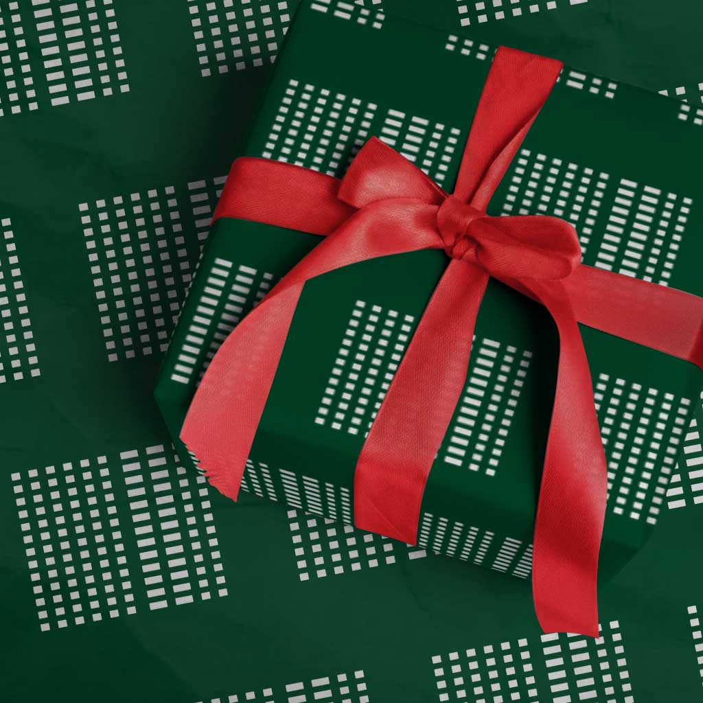 Six Seven 67 Morse Code Wrapping Paper Roll Subtle Secret Gen Alpha Meme TS11 Green Print Your Wear