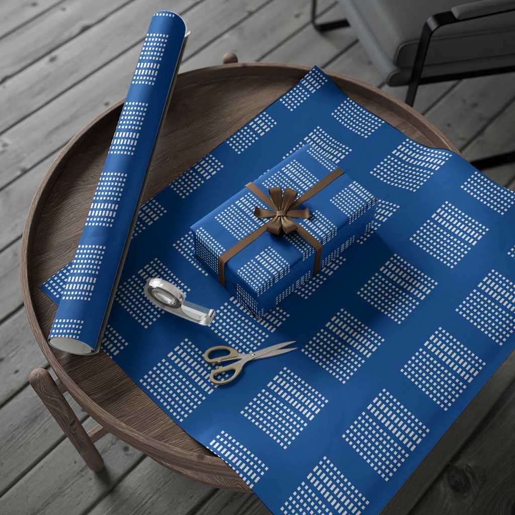 Six Seven 67 Morse Code Wrapping Paper Roll Subtle Secret Gen Alpha Meme TS11 Blue Print Your Wear
