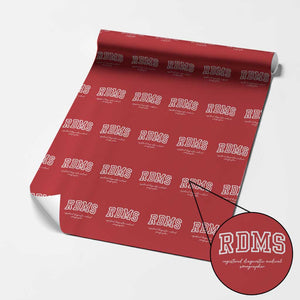Sonographer Wrapping Paper Roll RDMS Ultrasound Tech Technologist Gift TS10 Red Print Your Wear