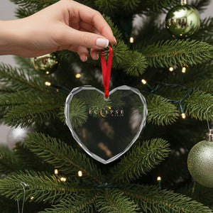 Spain Solar Eclipse 2026 Heart Crystal Glass Ornament August 12 2026 Total Eclipse TS11 Print Your Wear