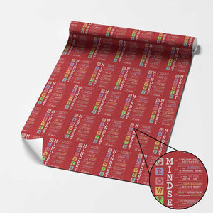 Special Education Wrapping Paper Roll Growth Mindset Positive Inspiration TS02 Red Print Your Wear
