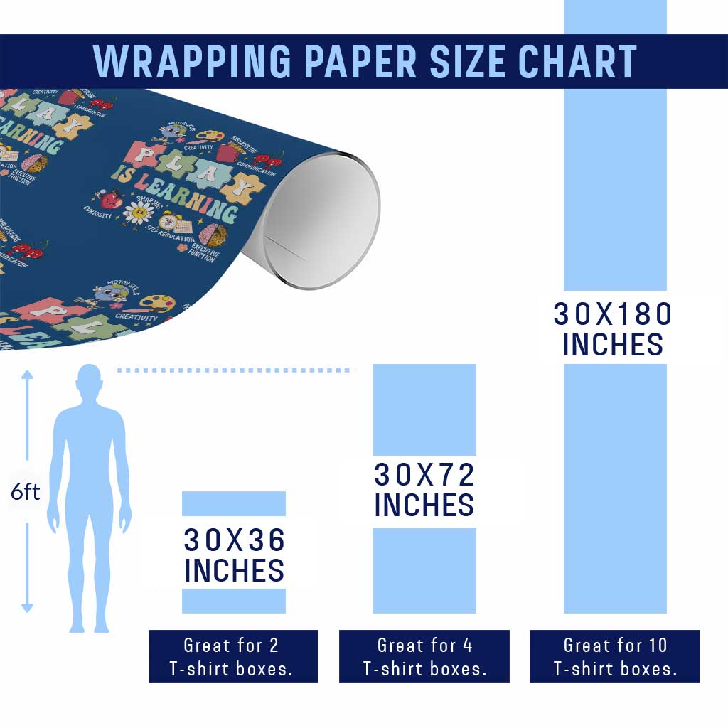 Special Education Wrapping Paper Roll Play is Learning Sped Teacher TS02 Print Your Wear