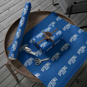 Spring Vibes Wrapping Paper Roll Spring Break Easter Day Bold Text TS11 Blue Print Your Wear