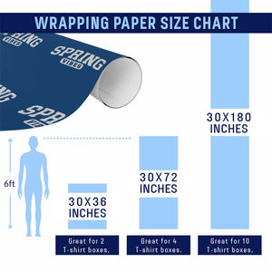 Spring Vibes Wrapping Paper Roll Spring Break Easter Day Bold Text TS11 Print Your Wear