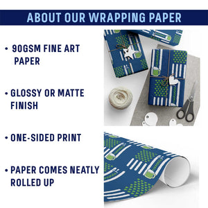 St Patricks Day Irish American Pride Gift Wrapping Paper Roll TS12 Print Your Wear