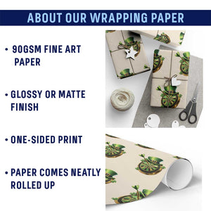 St Patricks Day Irish Darts Board Celebration Gift Wrapping Paper Roll TS12 Print Your Wear