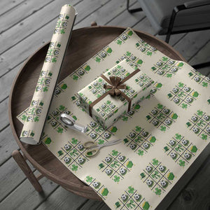 St Patricks Day Soccer Wrapping Paper Roll Irish Pride Gift TS12 Beige Print Your Wear