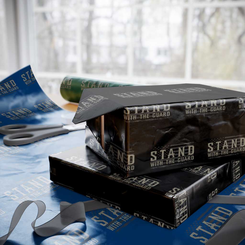 Stand With The Guard Wrapping Paper Roll DC Guardsmen TS14 Black Print Your Wear