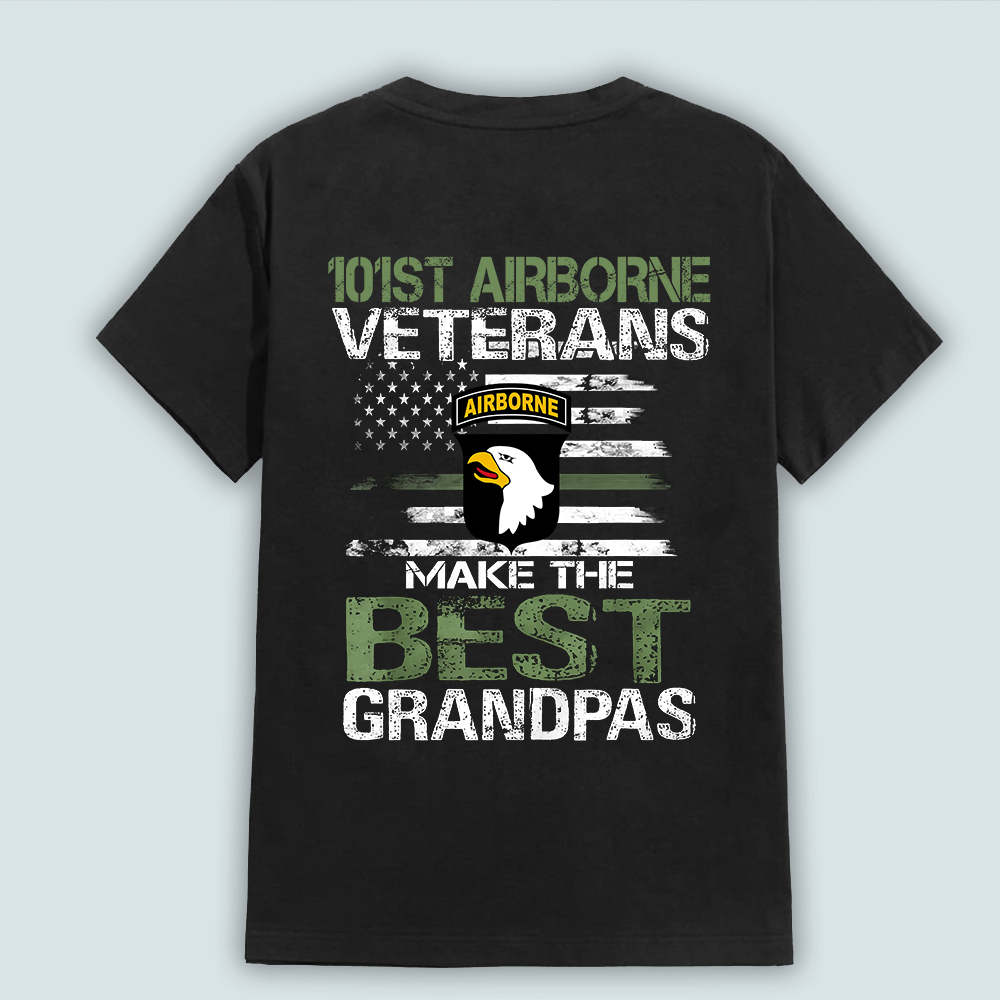 Personalized Veteran T Shirt Veteran Make The Best Grandpas CTM Youth Custom - Printyourwear