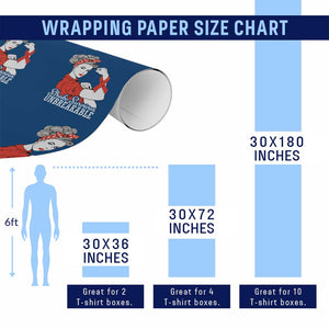 Stroke Survivor Unbreakable Wrapping Paper Roll Stroke Awareness Gift TS11 Print Your Wear