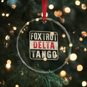 Subtle FDT Crystal Glass Ornament Foxtrots Delta Tangos TS10 Print Your Wear