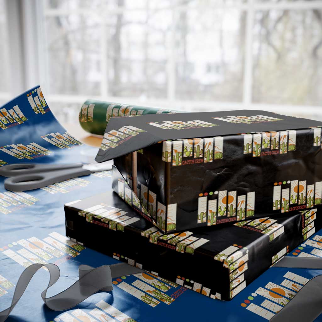Succulent Plant Lover Gift Wrapping Paper Roll Cactus Crew TS12 Black Print Your Wear