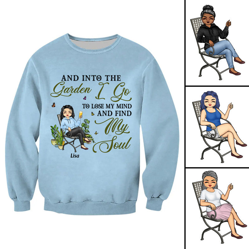 Personalized Gardening and Into The Garden I Go Gardening Sweatshirt CTM Adult Custom - Printyourwear