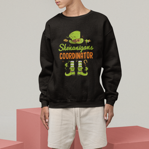 Funny St. Patricks Day Sweatshirt Shenanigans Coordinator Leprechaun Costume TS02 Printyourwear