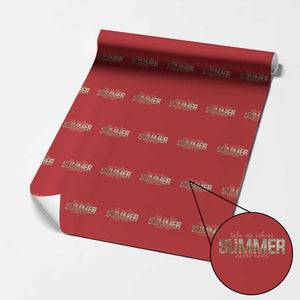 Take Me Where Summer Never Ends Wrapping Paper Roll Summer Beach Vacation TS14 Red Print Your Wear