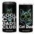 Funny Cat Dad 4 in 1 Can Cooler Tumbler Cool Cat Dads Club TB02 One Size: 16 oz Black Print Your Wear