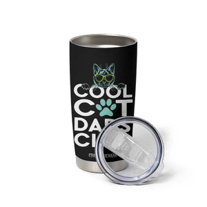 Funny Cat Dad Tumbler Cup Cool Cat Dads Club TB02 Print Your Wear