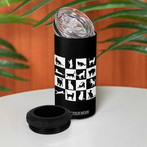 Funny Cat Dad 4 in 1 Can Cooler Tumbler Real Men Love Cats Retro Vintage TB02 Print Your Wear