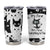 Funny Black Cat Tumbler Cup It's Fine I'm Fine Everything Is Fine Burnt Cat Meme TB02 White Print Your Wear