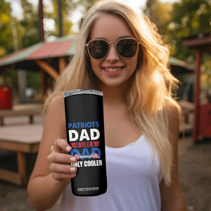 Patriots Dad Skinny Tumbler Like A Regular Dad Only Cooler Patriotic Papa US Flag TB02 Print Your Wear