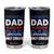 Patriots Dad Tumbler Cup Like A Regular Dad Only Cooler Patriotic Papa US Flag TB02 Black Print Your Wear