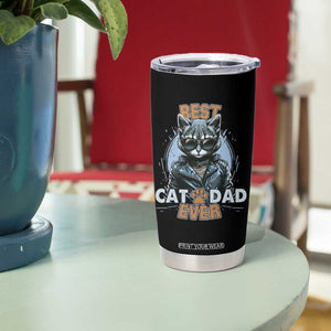 Cool Cat Dad Tumbler Cup Best Cat Dad Ever Father's Day TB02 Print Your Wear