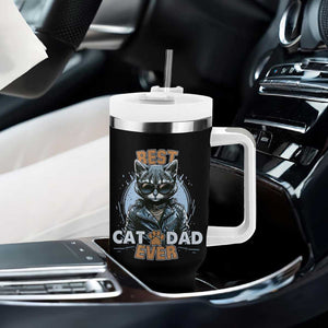 Cool Cat Dad Tumbler With Handle Best Cat Dad Ever Father's Day TB02 Print Your Wear