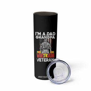 Vietnam Veteran Skinny Tumbler I'm A Dad Grandpa Patriotic Father TB02 Print Your Wear