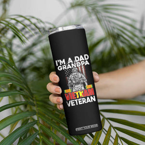 Vietnam Veteran Skinny Tumbler I'm A Dad Grandpa Patriotic Father TB02 Print Your Wear