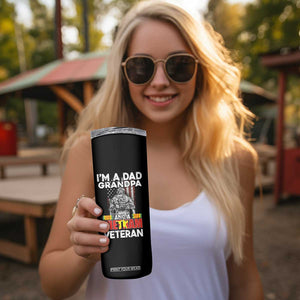 Vietnam Veteran Skinny Tumbler I'm A Dad Grandpa Patriotic Father TB02 Print Your Wear