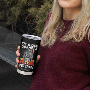 Vietnam Veteran Tumbler Cup I'm A Dad Grandpa Patriotic Father TB02 Print Your Wear