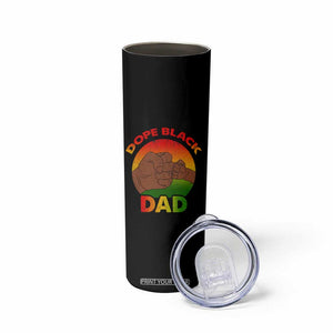 Dope Black Dad Skinny Tumbler Proud Afro Melanin Men Vintage Father's Day TB02 Print Your Wear