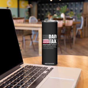 Funny Dad Tax Definition Skinny Tumbler Vintage American Flag Father's Day TB02 Print Your Wear