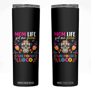 Funny Mexican Mom Skinny Tumbler Nacho Average Mom TB02 Black Print Your Wear