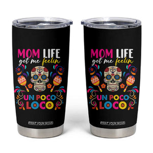 Funny Mexican Mom Tumbler Cup Nacho Average Mom TB02 Black Print Your Wear
