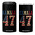 Kamala 47 4 in 1 Can Cooler Tumbler Harris 2024 For President Retro American Flag TB02 One Size: 16 oz Black Print Your Wear