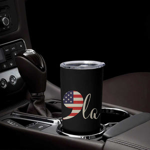 Harris 2024 Tumbler Cup Comma La Kamala For President Retro American Flag TB02 Print Your Wear