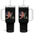 Harris 2024 Tumbler With Handle Comma La Kamala For President Retro American Flag TB02 One Size: 40 oz Black Print Your Wear