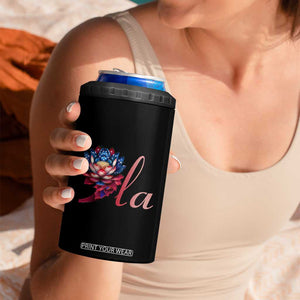 Harris 2024 4 in 1 Can Cooler Tumbler Comma La President Kamala For Potus Lotus TB02 Print Your Wear