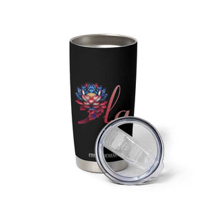 Harris 2024 Tumbler Cup Comma La President Kamala For Potus Lotus TB02 Print Your Wear