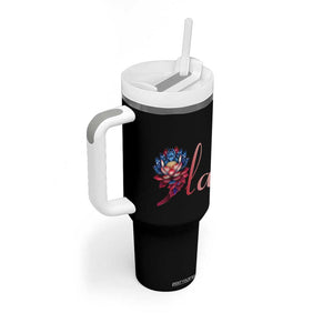 Harris 2024 Tumbler With Handle Comma La President Kamala For Potus Lotus TB02 Print Your Wear