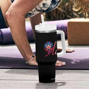 Harris 2024 Tumbler With Handle Comma La President Kamala For Potus Lotus TB02 Print Your Wear