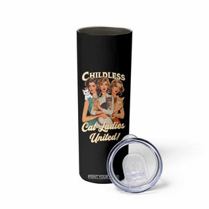 Childless Cat Ladies United Skinny Tumbler Feline Lover Retro TB02 Print Your Wear