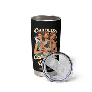 Childless Cat Ladies United Tumbler Cup Feline Lover Retro TB02 Print Your Wear